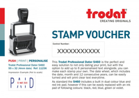 Trodat Professional Dater 5460 Stamp Voucher,  Customise and order stamps online