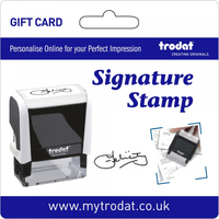 Trodat Signature Stamp Gift Card,  Customise and order stamps online