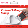Trodat Textile Stamp Gift Card,  Customise and order stamps online