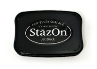 Tsukineko - BS Jet Black StazOn Ink Pad,  Customise and order stamps online