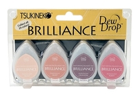 Tsukineko Brilliance 4 Piece Set Painters Pallet