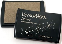 Tsukineko Champagne Versamark Dazzle Ink Pa