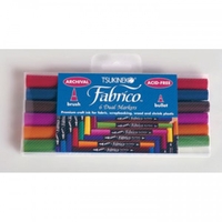 Tsukineko Fabrico Marker 6 Colour Set