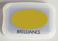 Tsukineko Pearlescent Olive Brilliance Pad
