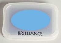 Tsukineko Pearlescent Sky Blue Brilliance Pad
