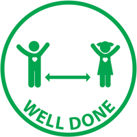Well Done Social Distance Rule Teacher Stamp 4933 23 x 23mm