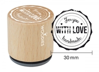 Woodies stamp For you WITH LOVE handmade