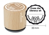 Woodies stamp From the library of