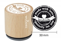 Woodies stamp Made with love specially for you