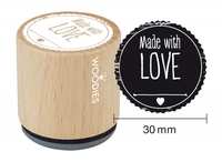 Woodies stamp Made with LOVE