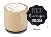 Woodies stamp MERCI thank you GRACIAS