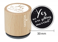 Woodies stamp Yes we are getting married