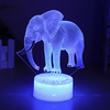 Elephant Model Remote Control Touch Switch 3D Acrylic LED 7/16 Colors Colorful Light Christmas Gift Decorations