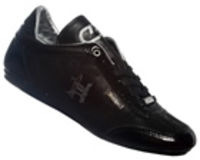 Cruyff Recopa Classic Black Leather Trainers