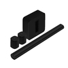 Sonos 2 x One SL Home Speaker Arc Smart Soundbar with Voice Control and Subwoofer Gen 3 - Black