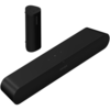 Sonos roam 2 in black with sonos ray in black