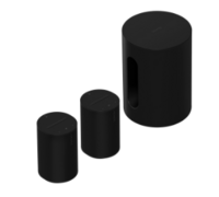 Sonos sub mini and era 100 x2 in black