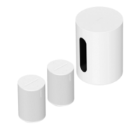 Sonos sub mini and era 100 x2 in white