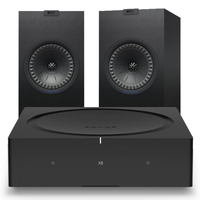 Sonos Wireless Amplifier with Kef Q350 Bookshelf Speakers