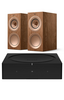 Sonos Wireless Amplifier with KEF R3 Meta Bookshelf speakers walnut