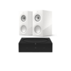 Sonos Wireless Amplifier with KEF R3 Meta Bookshelf speakers white