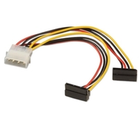 0.15m 2 x SATA Power Adapter Cable