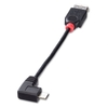 0.15m USB OTG Cable - Black,  Type Micro-A 90 Degree to Type A