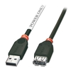 0.15m USB Power Only Extension Cable - Type A Male to Female,  Black