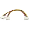 0.25m Power Adapter,  5.25" Power Male to 2 x 5.25" Power Female