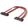 0.3m Internal SATA Extension Cable 22 Pin Male / Female Extension