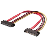 0.3m Internal SATA Extension Cable 22 Pin Male / Female Extension
