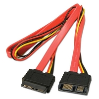 0.3m Slimline SATA Extension Cable (Combined Data & Power)