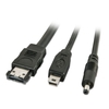 0.5m eSATAp to eSATA,  USB Mini B & 5V DC Mini Jack Splitter Cable