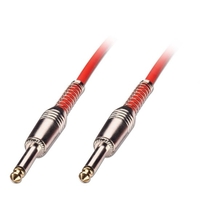 0.5m Guitar Lead - 1/4" Straight Jack to 1/4" Straight Jack,  Red