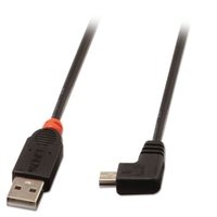 0.5m USB 2.0 Cable - Type A to Mini-B,  90 Degree Right Angle