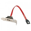 1 Port eSATA Low Profile Backplate Adapter,  Latching,  0.35m