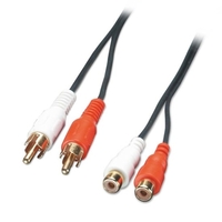 10m Premium Audio Extension Cable - 2 x Phono Male to 2 x Phono Female