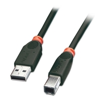 10m USB 2.0 Cable - Type A to B,  Black