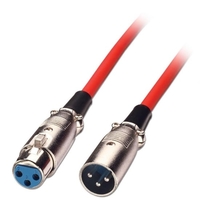 10m XLR Cable - Male to Female,  Red