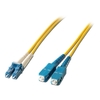 15m Fibre Optic Patch Lead OS1 LC to SC Connectors,  9/125m