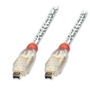15m Premium FireWire Cable - 4 Pin Male to 4 Pin Male,  Transparent