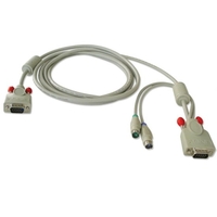 1m Combined KVM cable for LINDY P16 / PXT & U Series KVM Switches