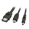 1m eSATAp to eSATA,  USB Mini B & 5V DC Mini Jack Splitter Cable
