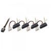 1m Mini SAS to 4 x SAS & 5.25" Power Cable