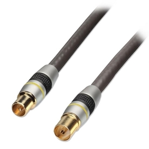 1m Premium TV Aerial / UHF / RF / Freeview Coax Extension Cable