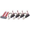 1m SAS / SATA Multilane to 4 x SAS + 5.25" Power Cable