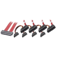 1m SAS / SATA Multilane to 4 x SAS + SATA Power Cable