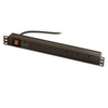 1U 6 Way UK Surge Protected Sockets,  Horizontal PDU with UK Plug