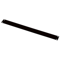 1U Blank Panel,  Black