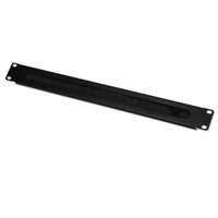 1U Brush Panel,  Black